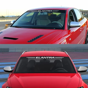 Moda Auto Parasolar Parbriz Autocolante Marca Auto Litere Sport Stickere Reflectorizante Decor Pentru Hyundai Elantra Accesorii