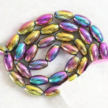 Moda multicolor piatra hematit 5*8mm 8*12mm orez forma margele vrac bijuterii B192