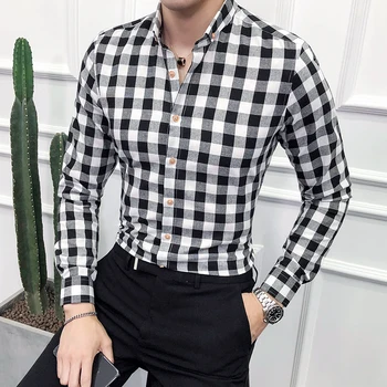 De înaltă Calitate pentru Bărbați Tricou pentru Bărbați Brand Casual cu Mâneci Lungi Tricou Moale Confortabil Slim Barbati de Afaceri Tricou Casual Topuri 4XL
