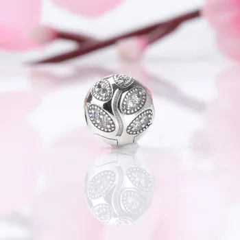 De Argint 925 La Modă Strălucitoare Ramură De Poziționare Catarama Se Potrivesc Pandora Femei Bratara & Colier Bijuterii Diy