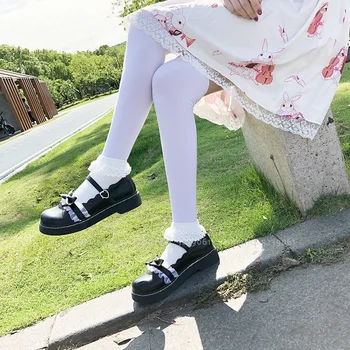 Kawaii Fete Printesa Lolita JK Școală din Piele Pantofi Singur Anime Petrecerea de Cosplay Femei Stil Japonez Academia Dantelă Arcul Papusa Pantofi