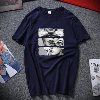 Noi Vara Harajuku Barbati tricou Rola Linge Fum de Moda T-shirt Street wear Hip Hop Tricouri de Bumbac Mâneci Scurte Tricou Unisex