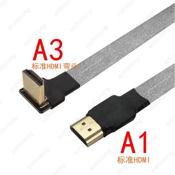 Noi Anti-interferențe Cablu HDMI Ultralight FPV HDMI de sex Masculin a Mini/Micro HDMI de sex Feminin FPC 10 cm, 20cm, 30cm, 50cm pentru GH4 GoPro BMPCC