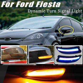 2xFlowing de Semnalizare Bicolor Lumină LED Pentru Ford Fiesta 2008-2017 B-Max 2008-2017 Oglinda Retrovizoare Dinamic Indicator de Semnalizare