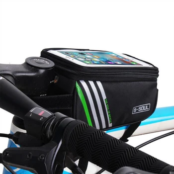 Sac biciclete Ciclism Accesorii Impermeabil Ecran Tactil de MTB Cadru Fata Tub de Stocare Drum de Munte cu Bicicleta Geanta Pentru 5.0 Inch Telefon