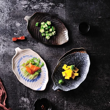 Japoneze Tacamuri Consumabile Ceramice Sushi Farfurie Aperitiv, Desert, fel de mâncare Sushi Farfurie de Servire platos de cerámica vajilla ceramica