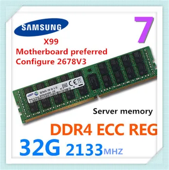 SAMSUNG DDR4 ECC REG 16G 2133 MHZ 16G 2400MHZ 32G 2133 MHZ 32G 2400MHZ Memorie Bar Server de Memorie Bar pentru X99