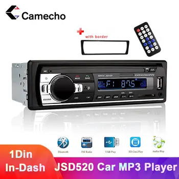 Cameho Autoradio 12V Radio Auto Bluetooth Stereo Auto 1Din Player, Telefon, AUX-IN, MP3 FM/USB/Telecomanda Radio Pentru Telefon Car Audio