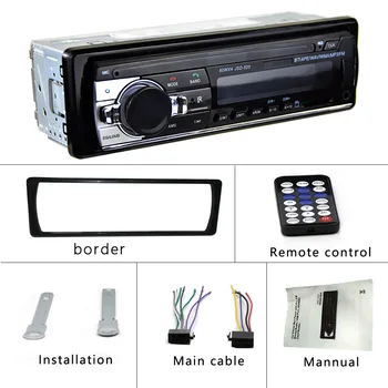 Cameho Autoradio 12V Radio Auto Bluetooth Stereo Auto 1Din Player, Telefon, AUX-IN, MP3 FM/USB/Telecomanda Radio Pentru Telefon Car Audio