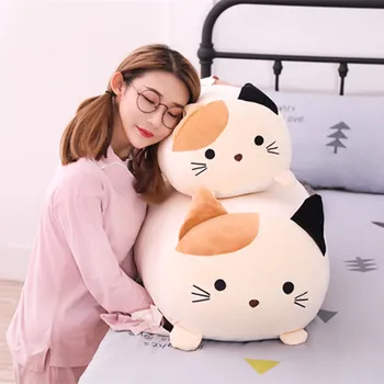 Fierbinte 2019 Nou Soft de Desene animate de Animale pernă Pernă de Grăsime Drăguț Pisică Câine Totoro Pinguin Porc Jucărie de Pluș Umplute copii Minunat Cadou de Ziua de nastere