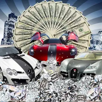 Dolarul Bani Diamond Casino Royale Theme medii de Calculator de Înaltă calitate de imprimare de partid fundal