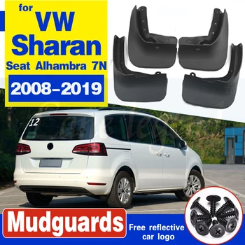 Masina Mudflap pentru VW Sharan Seat Alhambra 7N MK2 2008~2019 Aripa Noroi Garda Splash Lambou Aripile apărătoare de noroi Accesorii 2012 2013