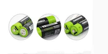 ZNTER AA Reîncărcabile Baterii AA de 1.5 V 1700mAh USB de Încărcare a Bateriei de Litiu Bateria cu Cablu Micro USB
