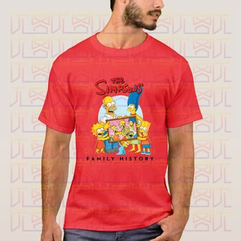 Simpson Istoria Familiei T-Shirt 2020 Vara Noi Bărbați cu Mânecă Scurtă Populare Tricouri Tricou Topuri Umor Bumbac Grafic