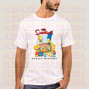 Simpson Istoria Familiei T-Shirt 2020 Vara Noi Bărbați cu Mânecă Scurtă Populare Tricouri Tricou Topuri Umor Bumbac Grafic