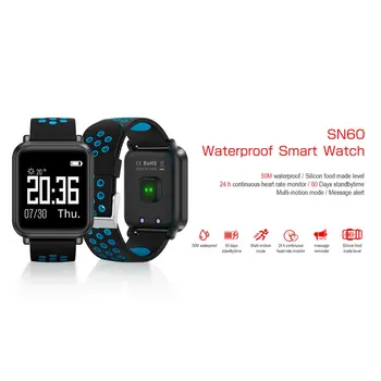 Inteligent Ceas Sport SN60 Plus Android IOS Rata de Inima Bărbați Femei Brățară Tensiunii Arteriale Fitness Tracker Impermeabil Activitate Trupa