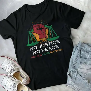 Nu Există Justiție, Nu Există Pace Blm Viețile Negrilor Contează Tricou
