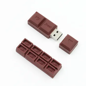 PenDrive USB Flash Drive usb 2.0 Ciocolata de Memorie Flash, 4G 8GB 16G 32G 64G Pen Drive Stick Memory Stick Creative fată drăguță
