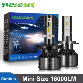 YHKOMS Faruri Led H7 LED H4 Lumini Auto H1, H3, HB3 9005 9006 HB4 H8 H9 H11 LED-uri Auto Bec de 6000K 60W 14000LM 12V Canbus Mini