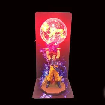 Lampă cu led-uri Goku Puterea Bombe corp de Iluminat Lampa de Masa DBZ Lumini Decorative Copil Copii Copii a CONDUS Lumina de Noapte pentru Dormitor