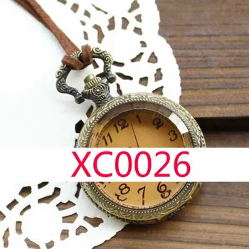 XC0026 din piele ceas de buzunar