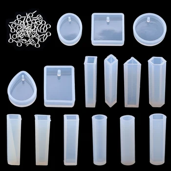 Un Set de Rășină Epoxidică Mucegai Kituri Silicon Epoxidice Mucegai Set de Turnare Instrumente Pandantiv Mucegai epoxidice pentru a Face Bijuterii Consumabile Ambarcațiuni DIY