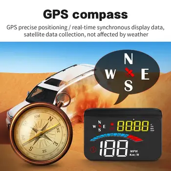 2020 Universal HUD pentru Toate GPS Auto Head Up Display Indicator Vitezometru Digital Parbriz Viteza Proiector Busola Tensiune KM/h MPH