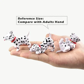 Catelus Dalmatian loc Câini figurine de desene animate Model animal home decor de basm în miniatură grădină accesorii decor modern statuie