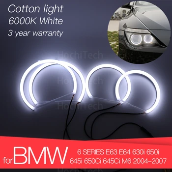Inalta Calitate cu LED-uri Angel Eyes Kit de Bumbac Alb Inel pentru BMW SERIA 6 E63 E64 630i 650i 645i 650Ci 645Ci M6 2004-2007