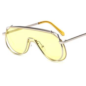 ALOZ MICC Unul Nou Piese de ochelari de Soare pentru Femei Brand Designer Supradimensionate Pătrat Ochelari de Soare pentru Bărbați de Înaltă Calitate de Metal Ochelari de vedere Q611