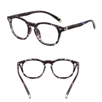 Vintage lentile Bifocale Prezbiopie Ochelari de Citit Bărbați Femei sex Feminin Retro Ochelari Anti raze albastre Dioptrie 1.0 1.5 2.0 2.5 3.0 3.5 4.0