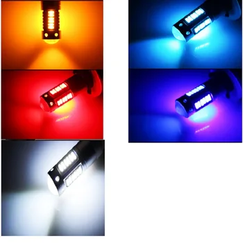 2 buc H1 H3 H27 880 881 PW24W Ceață cu LED-uri Becuri Auto Auto LED de Funcționare a Lămpii de Conducere Becul Lămpii de Ceață Alb Roșu Galben Albastru