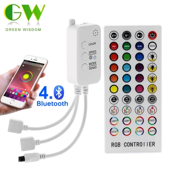 LED RGB Controller DC12V Muzică Bluetooth Controller cu Modul Timer + 40 Cheie de Control de la Distanță IR pentru 2835 5050 RGB LED Strip Lumina