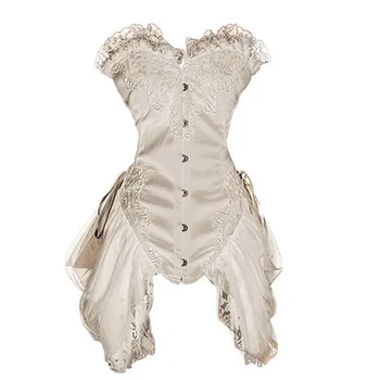 Vintage Corsete din Dantela cu Ochiuri Steampunk underbust corset Sexy Piept Liant de Zale Gotic Doamnelor Corsete sexy
