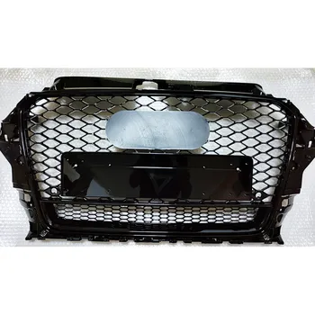 Fagure de miere Gratar Plasă de Luciu Negru pentru Audi A3/S3 8V 2016 RS3 Quattro Stil Hexagonale Plasă de Bara Fata Capota Grila