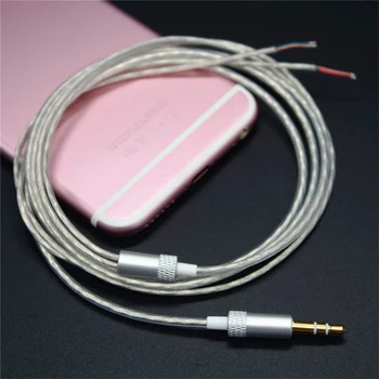 2 buc 3.5 mm Placat cu Aur pentru Căști Cablu OFC Sârmă Cablu Audio pentru Telefon, MP3, MP4 pentru Ipad, pentru Iphone Dispozitive Audio 125cm