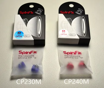 1 Pereche(2 buc) Original SpinFit CP220 CP230 CP240 Actualizat În ureche Căști Patentat de Silicon Auricular Tehnologie Inovatoare Auricular