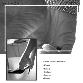 Moda Poster Dans Balet Panza De Imprimare Alb-Negru Fotografie Tocuri Inalte Sexy Arta De Perete Pictura Imagine Fata De Camera De Decorare