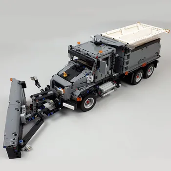 Technic City Inginerie Vehicul lopată de Zăpadă Camion pentru Constructii Model MC Blocuri de Constructii pentru Copii Masina Cadou jucarii Copii Cărămizi de jucărie