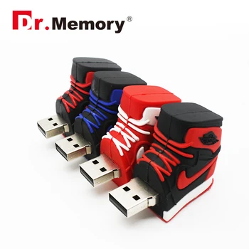 Dr. Memorie USB Flash Drive Creative de Silicon, Pantofi de Baschet Stick Usb Mini Memoria Pendrive Disk 4GB 8GB 16GB 32GB 64GB Cadou