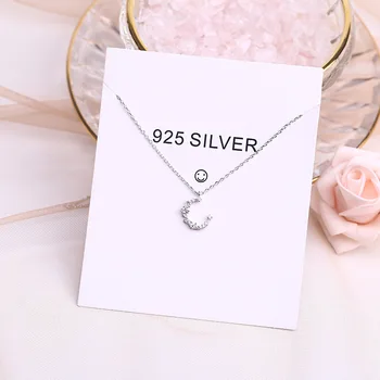Populare Femei Bijuterii Coliere Argint 925 Dublu-strat Clavicula Lanț Colier Pandantiv pentru Petrecerea de Nunta Cadou de naștere.