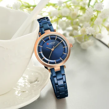 CURREN Top Brand de Lux Femei Bărbați Ceas de Cuplu Otel Inoxidabil rezistent la apă Iubitor de Ceas de mână Cuarț Rochie Ceas Set Cadou pentru Vânzare