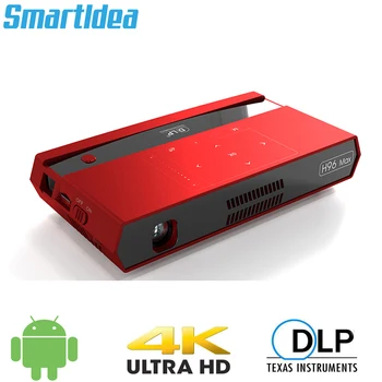 Smartldea H96 max Mini HD 4K Proiector android 6.0 dual 2.4 G 5G wifi smart home cinema proyector joc video Blutooth4.1 videoproiector