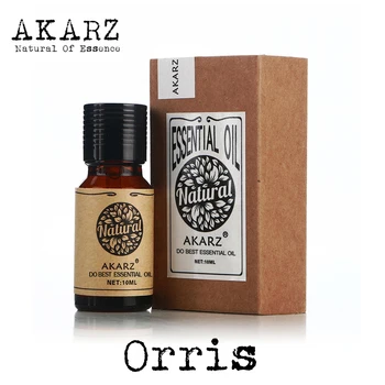 AKARZ Faimosul brand natural aromoterapie Orris ulei esențial Relaxați-vă starea de spirit Calma tusea Strângeți pielea Parfum material Orris ulei