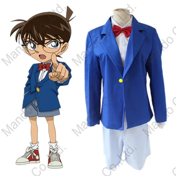 Anime Detectiv Conan Caz Închis Kudou Shinichi Conan Costume Cosplay copii sau Barbati uniformă școlară costum costum de Halloween