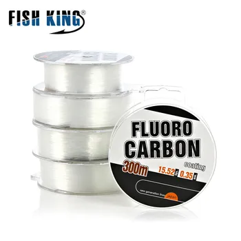 300M FluoroCarbon de Pescuit Linie de Sârmă Puternic Șoc Liderul 30-45LB/13.5-20.3 kg Strat din Fibra de Carbon Fly de Pescuit String Cordon Japonia