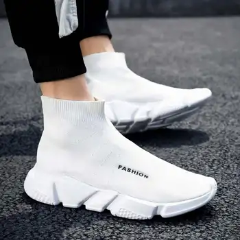 High Top Barbati Adidas Mare Dimensiune 47 de Moda Pantofi de Vara pentru Bărbați Platforma de Alunecare pe Pantofi Casual Ușor Air Mesh Mens Formatori L4