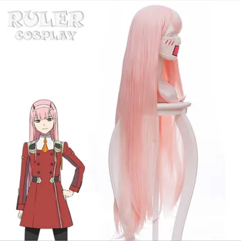 Anime DRAGĂ în FRANXX 02 pelucas de Cosplay Zero Doi pelucas 100cm de pelo largo de Rosa peruco Peluca de Cosplay