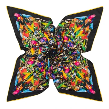 POBING Brand de Lux Diagonal Eșarfă de Mătase Multicolor Cal Pătrat Eșarfă Nou Design Print Basma Femeie de Gât Șal Împachetări Echarpe