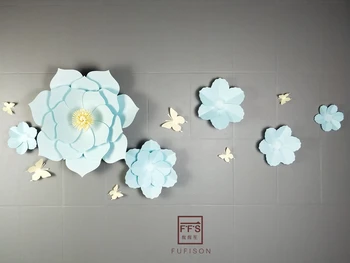 NR.17 FFS 50CM 2 buc flori de Hârtie Winter wonderland Decoruri de Nunta de decorare 3D Flori Autocolante de Perete